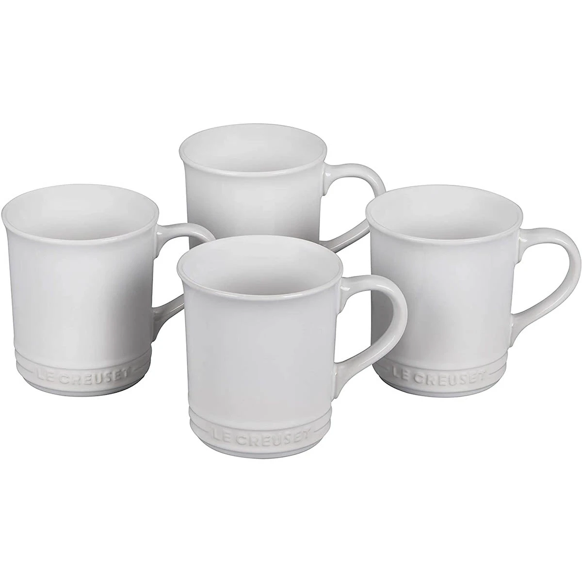 Le Creuset 14 Oz. Set Of 4 Mugs - White 1 Le Creuset 14 Oz. Set Of 4 Mugs - White