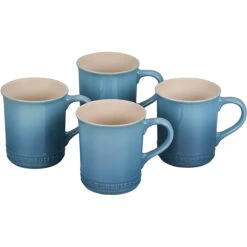 Le Creuset 14 Oz. Set Of 4 Mugs - Caribbean -Le Creuset Store 1 870fce1e ec4f 43ba 8a86 3130795ad0a6
