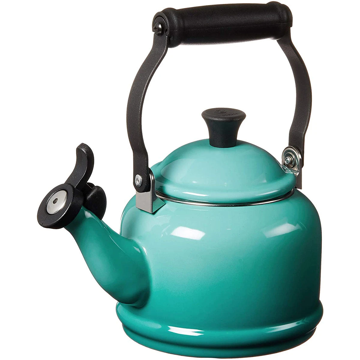 Le Creuset 1.25-Quart Demi Kettle- Caribbean 2 Le Creuset 1.25-Quart Demi Kettle- Caribbean - Image 2