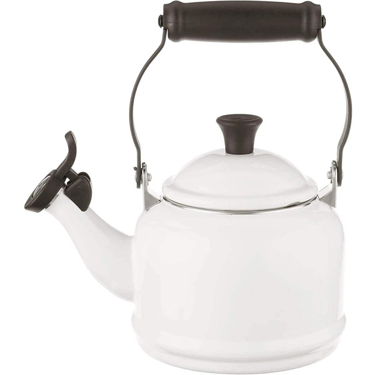 Le Creuset 1.25 Qt. Kettle & (2) 14 Oz. Mugs Demi Kettle & 2 Mug Set - White 2 Le Creuset 1.25 Qt. Kettle & (2) 14 Oz. Mugs Demi Kettle & 2 Mug Set - White - Image 2