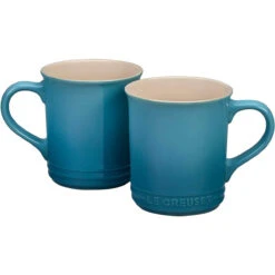 Le Creuset 1.25 Qt. Kettle & (2) 14 Oz. Mugs Demi Kettle & 2 Mug Set - Caribbean -Le Creuset Store 3 6ef96269 8faa 40b0 86ae c5b37f93320e