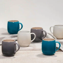 Le Creuset 13 Oz. / 380ml Set Of 4 Heritage Mugs - Deep Teal -Le Creuset Store 3 c6f11a74 02b1 442c af59 33476ac3e72a