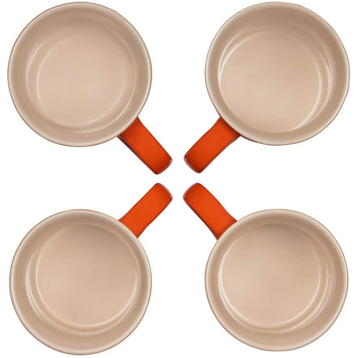 Le Creuset 14 Oz. Set Of 4 Mugs - Flame 4 Le Creuset 14 Oz. Set Of 4 Mugs - Flame - Image 4