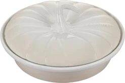 Le Creuset 9" Figural Pumpkin Baker W/Lid - Meringue
