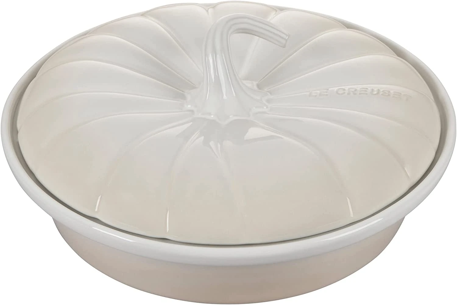 Le Creuset 9" Figural Pumpkin Baker W/Lid - Meringue 1 Le Creuset 9" Figural Pumpkin Baker W/Lid - Meringue