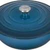 Le Creuset 7 1/2 Qt. Signature Enameled Cast Iron Chef's Oven W/Stainless Steel Knob - Deep Teal- Personalized Engraving Available