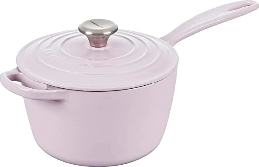 Le Creuset 2 1/4 Qt. Signature Saucepan W/Stainless Steel Knob - Shallot- Personalized Engraving Available 1 Le Creuset 2 1/4 Qt. Signature Saucepan W/Stainless Steel Knob - Shallot- Personalized Engraving Available