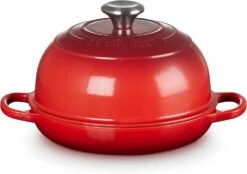 Le Creuset 9 1/2"/1.75 Qt. Signature Enameled Cast Iron Bread Oven - Cerise
