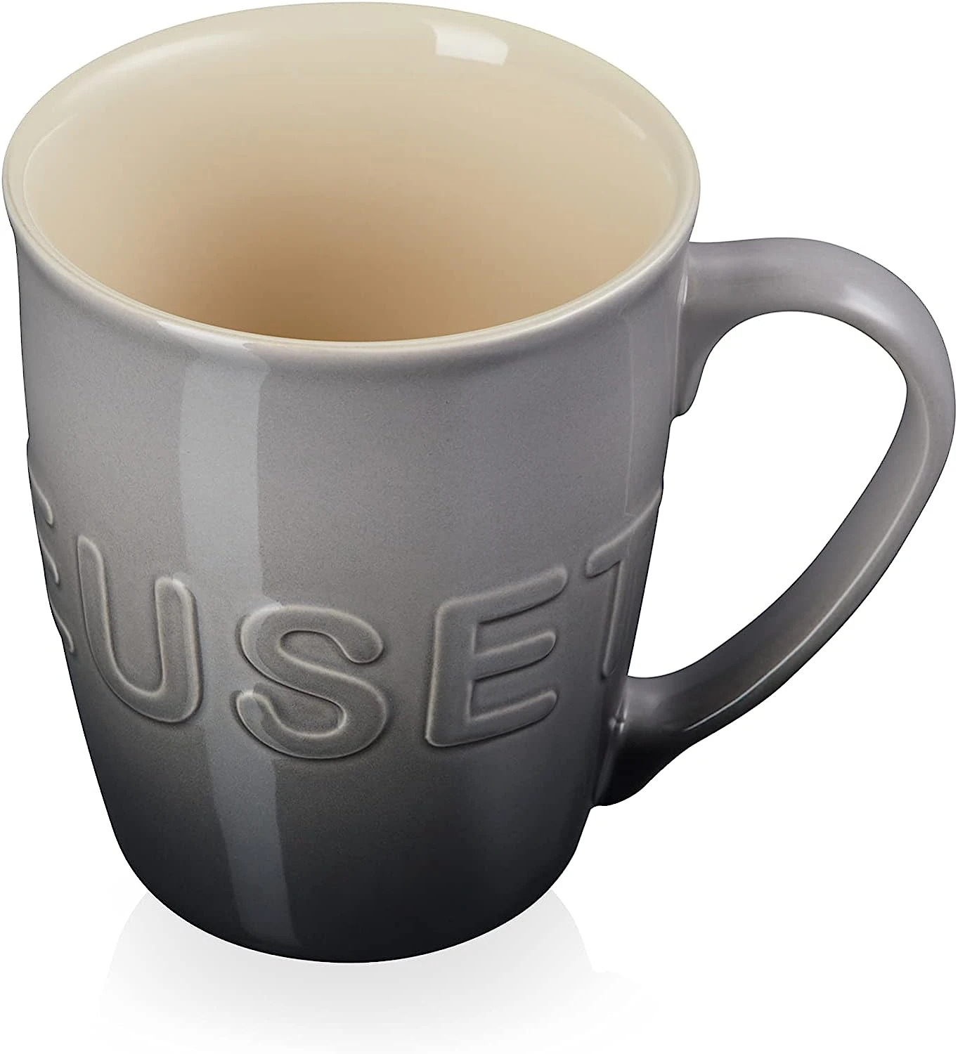 Le Creuset XL Logo Mug - Oyster 2 Le Creuset XL Logo Mug - Oyster - Image 2