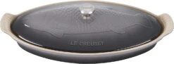 Le Creuset 1.7 Qt. Fish Baker W/Stainless Steel Knob - Oyster
