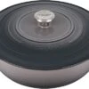 Le Creuset 7 1/2 Qt. Signature Enameled Cast Iron Chef's Oven W/Stainless Steel Knob - Oyster- Personalized Engraving Available
