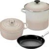 Le Creuset 5-Piece Oven And Stovetop Cookware Bundle - Meringue
