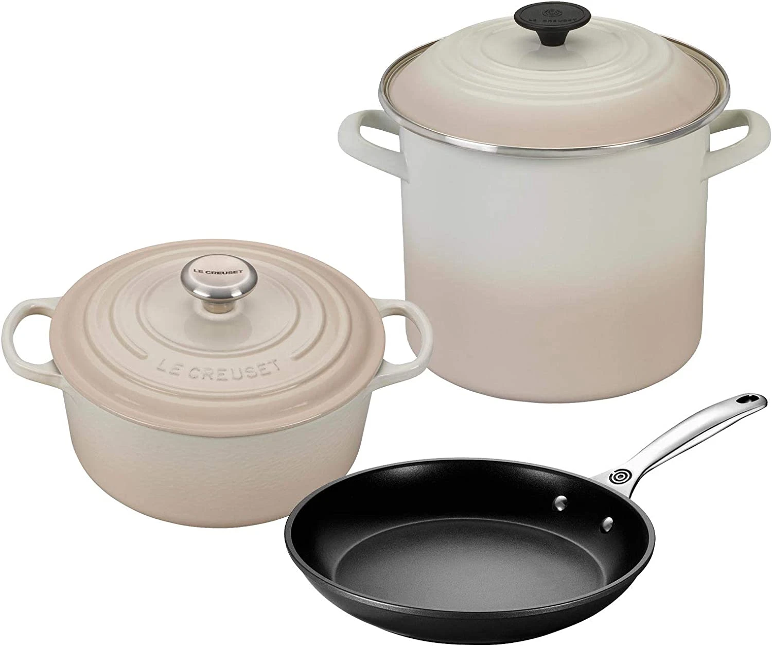 Le Creuset 5-Piece Oven And Stovetop Cookware Bundle - Meringue