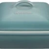 Le Creuset 2 1/2 Qt. (9") Heritage Covered Square Casserole - Sea Salt