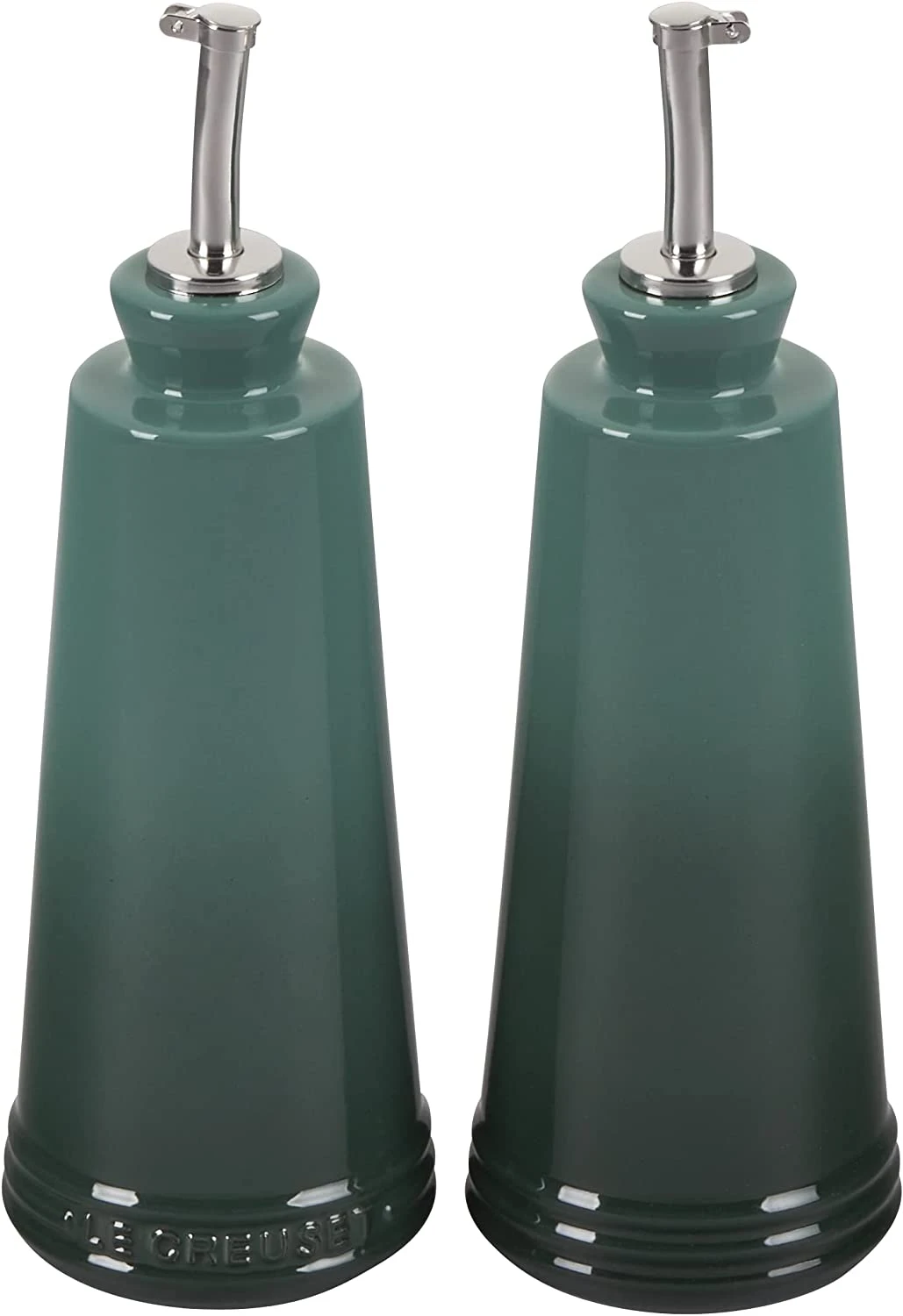Le Creuset 10 Oz. Signature Oil & Vinegar Set - Artichaut 1 Le Creuset 10 Oz. Signature Oil & Vinegar Set - Artichaut
