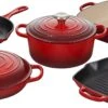 Le Creuset 7-Piece Signature Enameled Cast Iron Cookware Set - Cerise