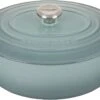 Le Creuset 6 3/4 Qt. Signature Oval Dutch Oven W/Stainless Steel Knob - Sea Salt- Personalized Engraving Available