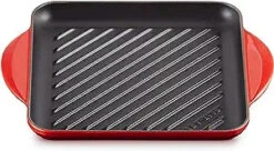 Le Creuset 9 1/2" Square Grill Pan - Cerise