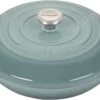Le Creuset 3 1/2 Qt. Signature Braiser W/Stainless Steel Knob - Sea Salt- Personalized Engraving Available