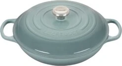 Le Creuset 3 1/2 Qt. Signature Braiser W/Stainless Steel Knob - Sea Salt- Personalized Engraving Available