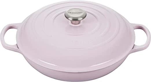 Le Creuset 3 1/2 Qt. Signature Braiser W/Stainless Steel Knob - Shallot- Personalized Engraving Available 1 Le Creuset 3 1/2 Qt. Signature Braiser W/Stainless Steel Knob - Shallot- Personalized Engraving Available