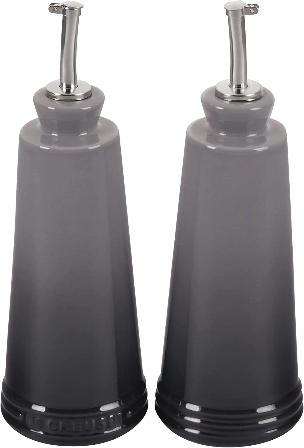 Le Creuset 10 Oz. Signature Oil & Vinegar Set - Oyster 1 Le Creuset 10 Oz. Signature Oil & Vinegar Set - Oyster