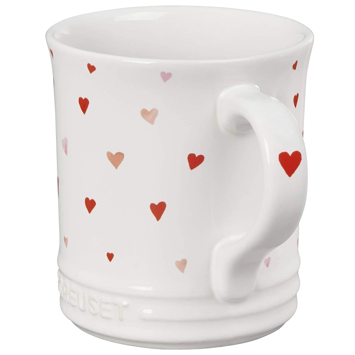 Le Creuset L'Amour Collection: Mug - White W/ Heart Applique 2 Le Creuset L'Amour Collection: Mug - White W/ Heart Applique - Image 2