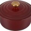 Le Creuset 4 1/2 Qt. Signature Round Dutch Oven W/Gold Knob - Rhone
