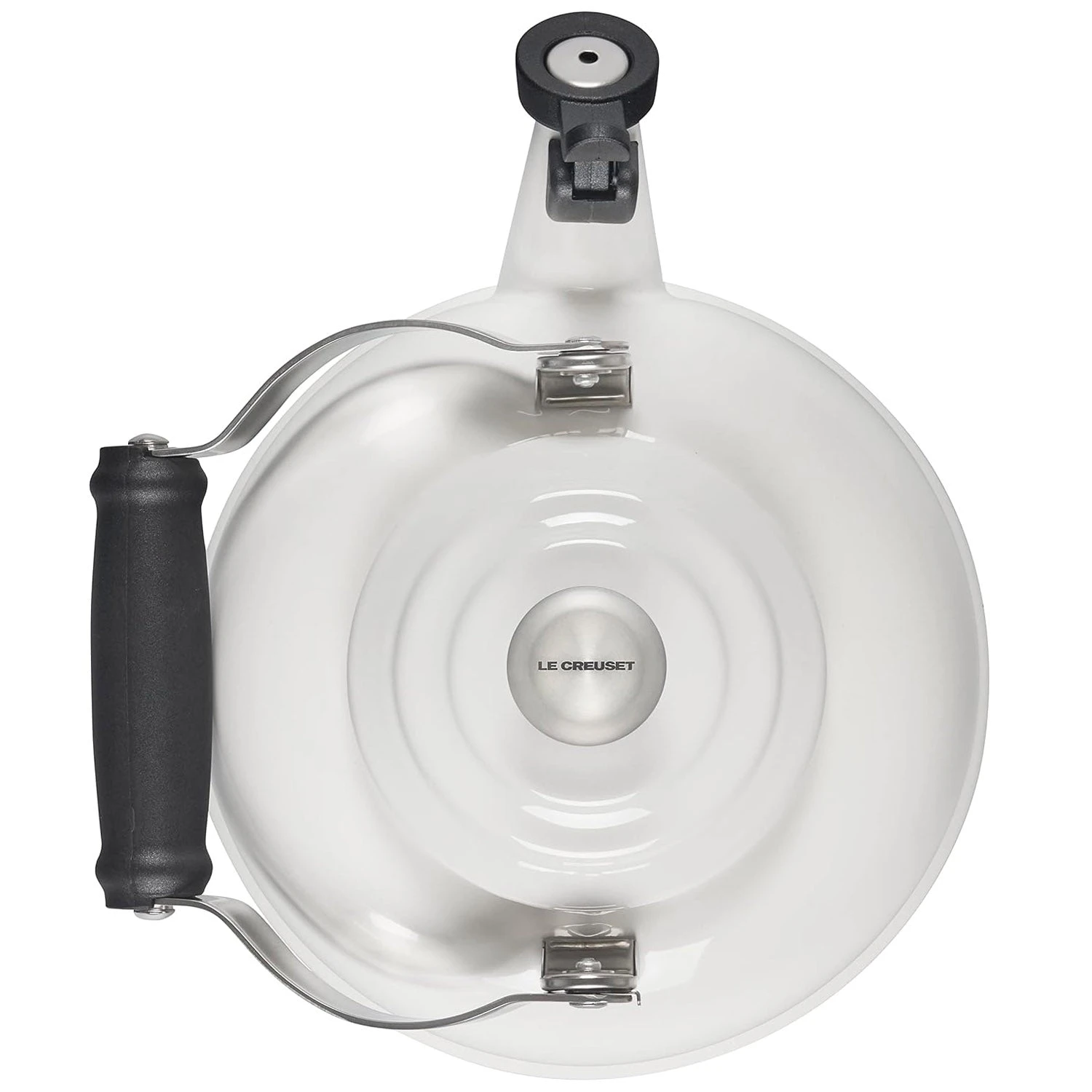 Le Creuset 1.7 Qt. Whistling Kettle - White W/ SS Knob 2 Le Creuset 1.7 Qt. Whistling Kettle - White W/ SS Knob - Image 2