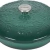 Le Creuset 3 1/2 Qt. Signature Enameled Cast Iron Braiser W/Olive Branch Embossed Lid - Artichaut- Personalized Engraving Available