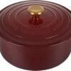Le Creuset 7 1/4 Qt. Signature Round Dutch Oven W/Gold Knob - Rhone
