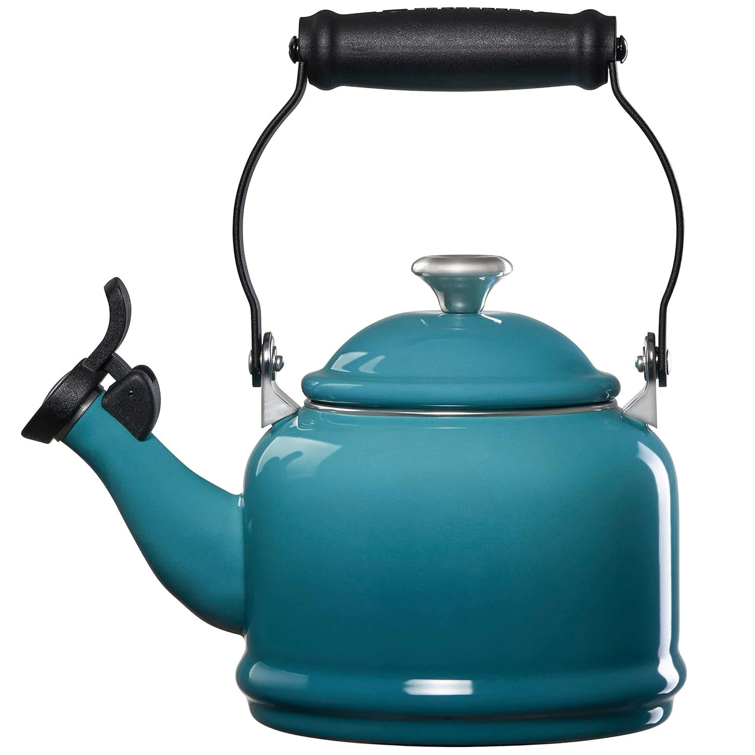 Le Creuset 1.25 Qt. Demi Kettle - Caribbean W/ SS Knob 2 Le Creuset 1.25 Qt. Demi Kettle - Caribbean W/ SS Knob - Image 2