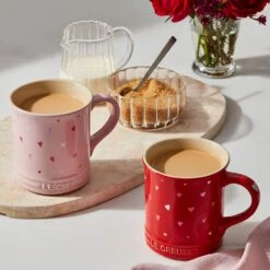 Le Creuset L'Amour Collection: Mug - Cerise W/ Heart Applique 7 Le Creuset L'Amour Collection: Mug - Cerise W/ Heart Applique -Le Creuset Store 71oOnH 04eL. AC SL1500