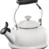 Le Creuset 1.7 Qt. Whistling Kettle W/Stainless Steel Knob - White