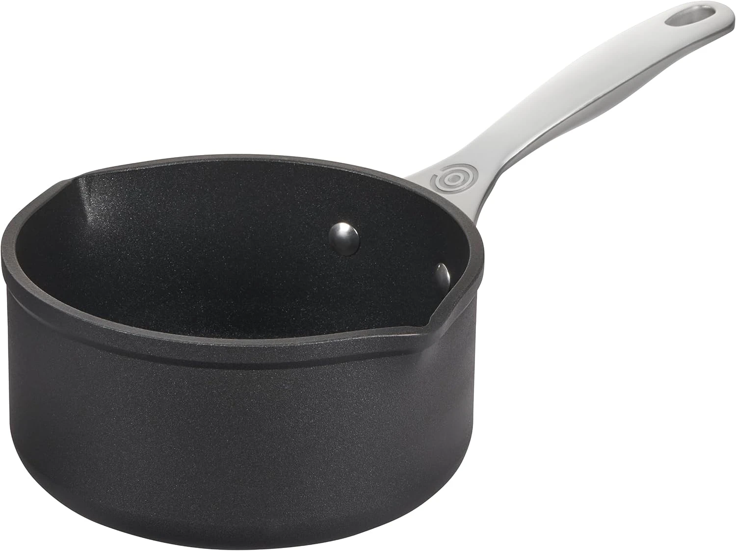 Le Creuset 1.6 Qt. Open Saucepan W/Pour Spouts - Toughened Nonstick PRO 1 Le Creuset 1.6 Qt. Open Saucepan W/Pour Spouts - Toughened Nonstick PRO