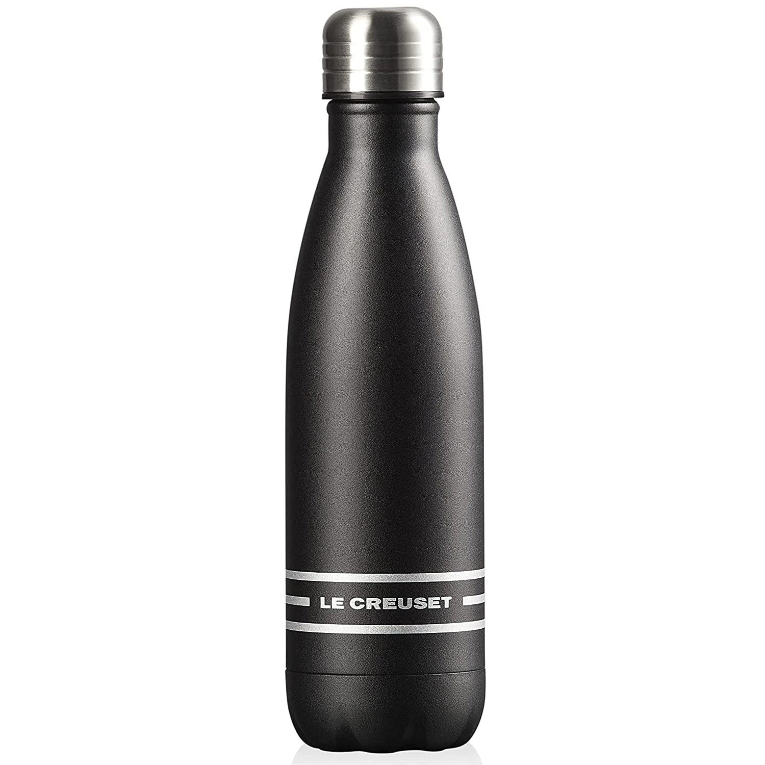 Le Creuset 17 Oz. Stainless Steel Hydration Bottle - Licorice 3 Le Creuset 17 Oz. Stainless Steel Hydration Bottle - Licorice - Image 3