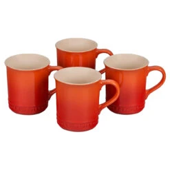 Le Creuset 14 Oz. Set Of 4 Mugs - Flame