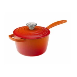 Le Creuset 1 3/4 Qt. Signature Saucepan W/Stainless Steel Knob - Flame