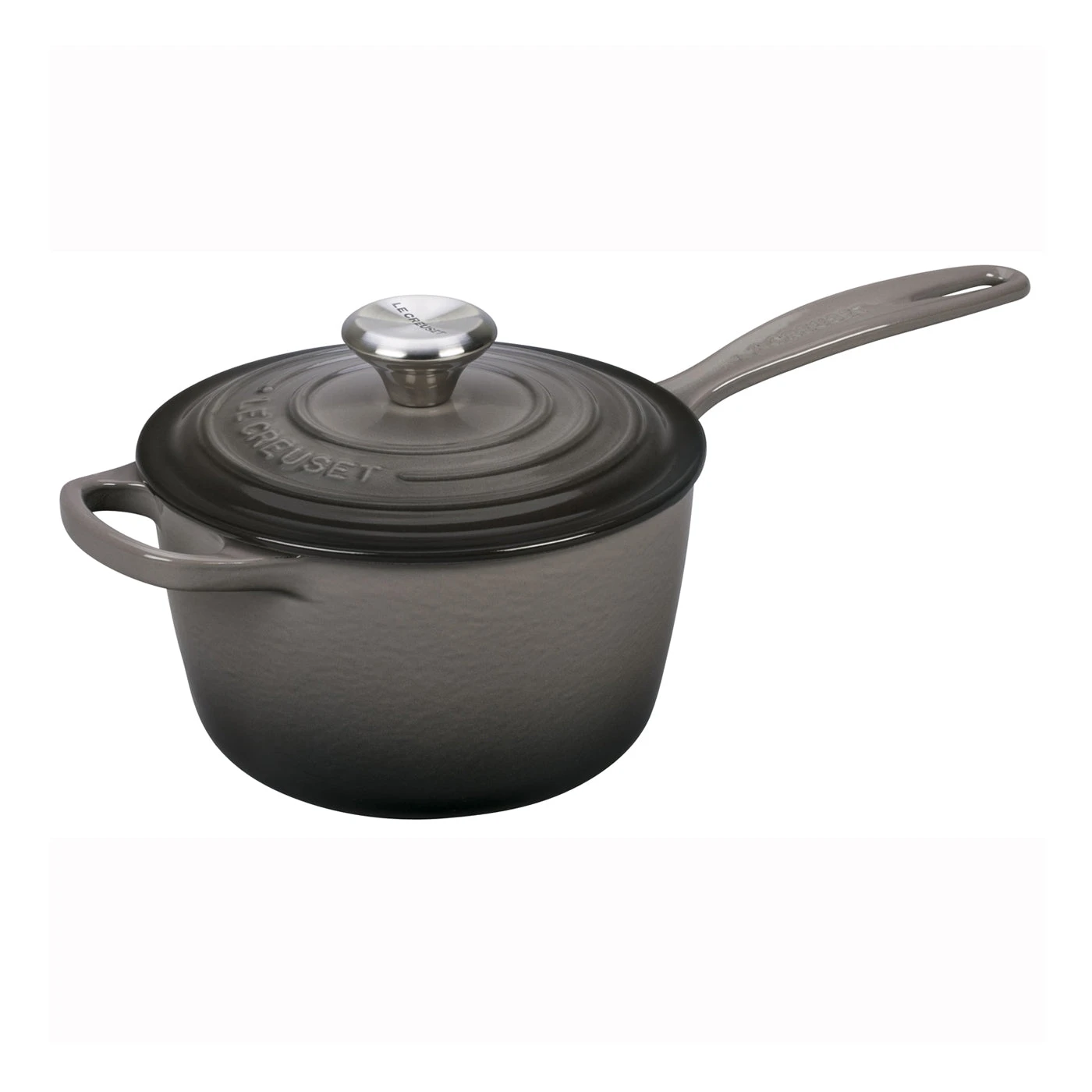 Le Creuset 1 3/4 Qt. Signature Saucepan W/Stainless Steel Knob - Oyster 1 Le Creuset 1 3/4 Qt. Signature Saucepan W/Stainless Steel Knob - Oyster