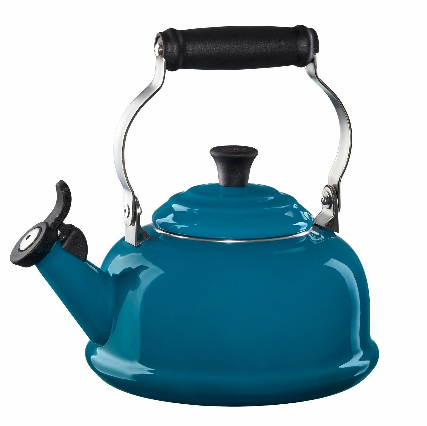 Le Creuset 1.7 Qt. Classic Whistling Kettle - Deep Teal 1 Le Creuset 1.7 Qt. Classic Whistling Kettle - Deep Teal