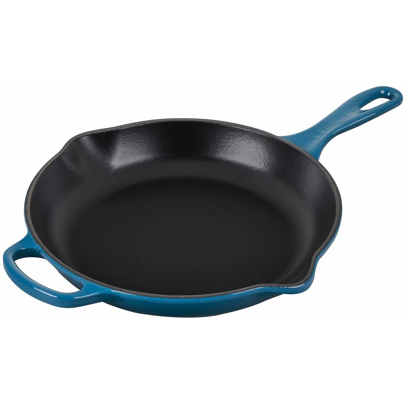 Le Creuset 10 1/4" (1 3/4 Qt.) Signature Cast Iron Handle Skillet - Deep Teal 1 Le Creuset 10 1/4" (1 3/4 Qt.) Signature Cast Iron Handle Skillet - Deep Teal