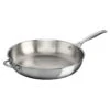 Le Creuset 12 1/2" Deep Fry Pan W/Helper Handle - Stainless Steel