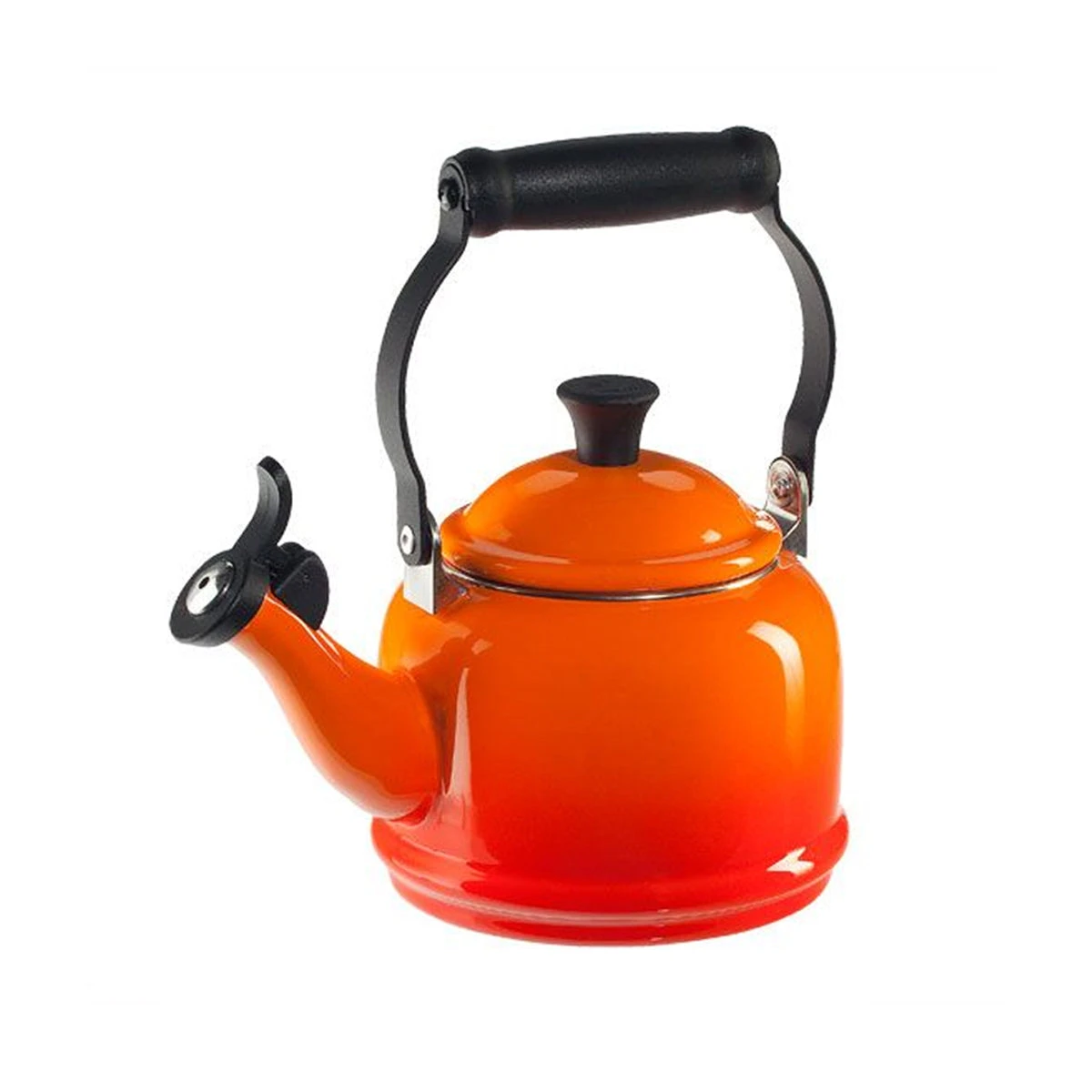 Le Creuset 1 1/4 Qt. Demi Kettle - Flame 1 Le Creuset 1 1/4 Qt. Demi Kettle - Flame