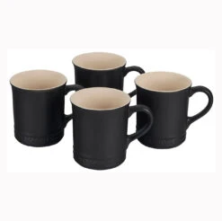 Le Creuset Set Of 4 - 14 Oz. Mugs - Licorice