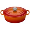 Le Creuset 2 3/4 Qt. Signature Oval Dutch Oven W/Stainless Steel Knob - Flame- Personalized Engraving Available