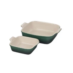 Le Creuset Set Of 2 Heritage Square Dishes - Artichaut