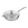 Le Creuset 3 1/2 Qt. Nonstick Saucier Pan - Stainless Steel