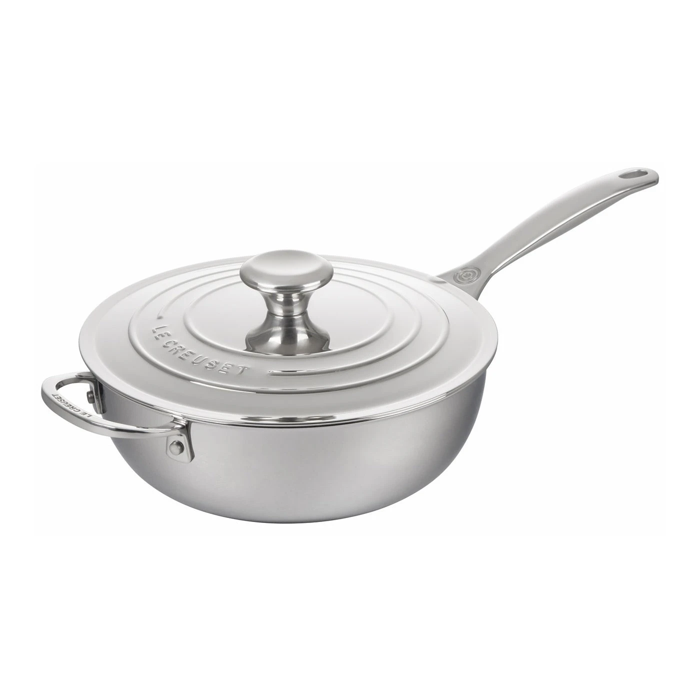 Le Creuset 3 1/2 Qt. Nonstick Saucier Pan - Stainless Steel 1 Le Creuset 3 1/2 Qt. Nonstick Saucier Pan - Stainless Steel