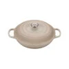 Le Creuset 3 1/2 Qt. Signature Braiser W/Stainless Steel Knob - Meringue- Personalized Engraving Available