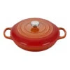 Le Creuset 3 1/2 Qt. Signature Braiser W/Stainless Steel Knob - Flame- Personalized Engraving Available